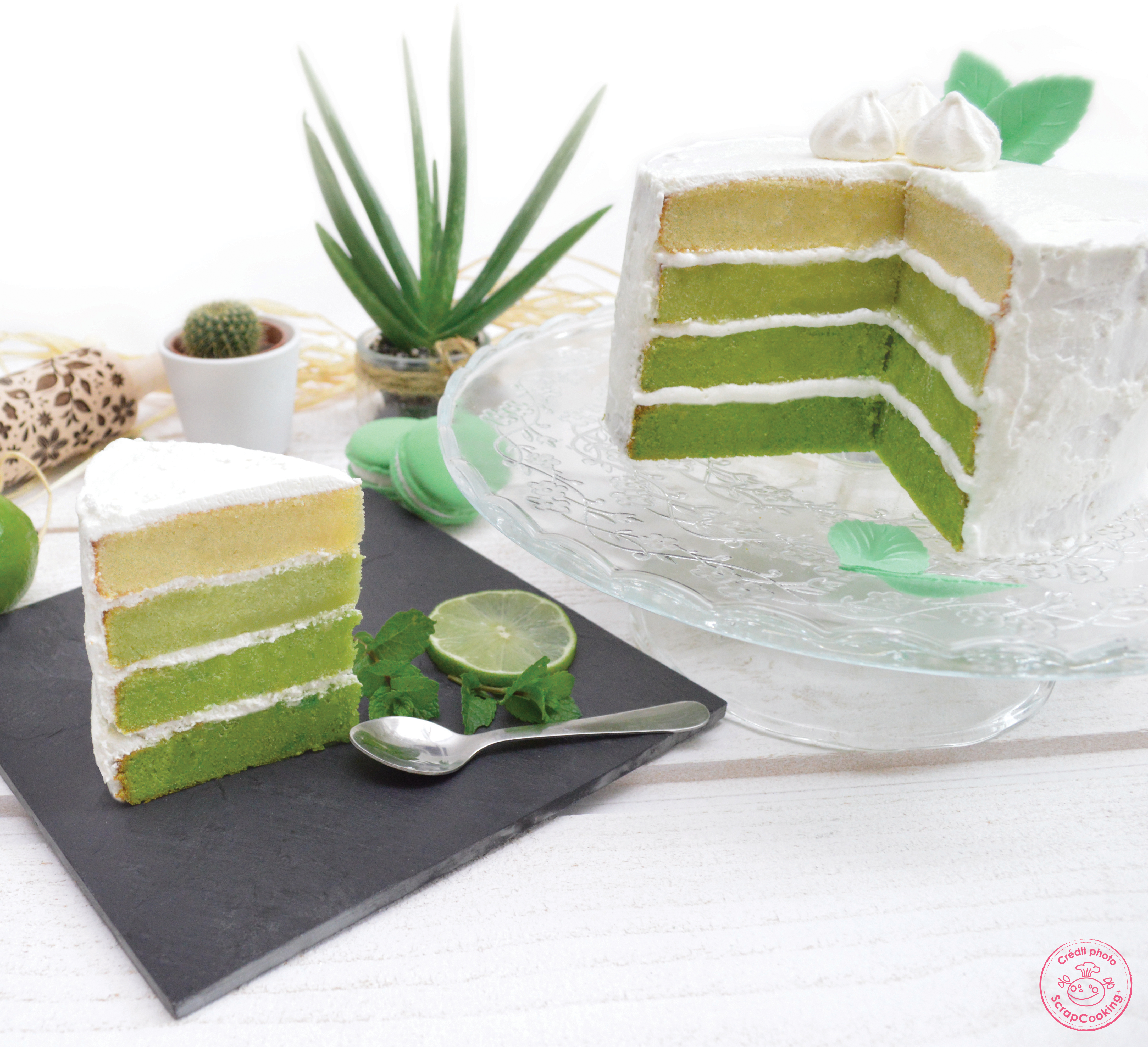 layer cake licorne façon fraisier